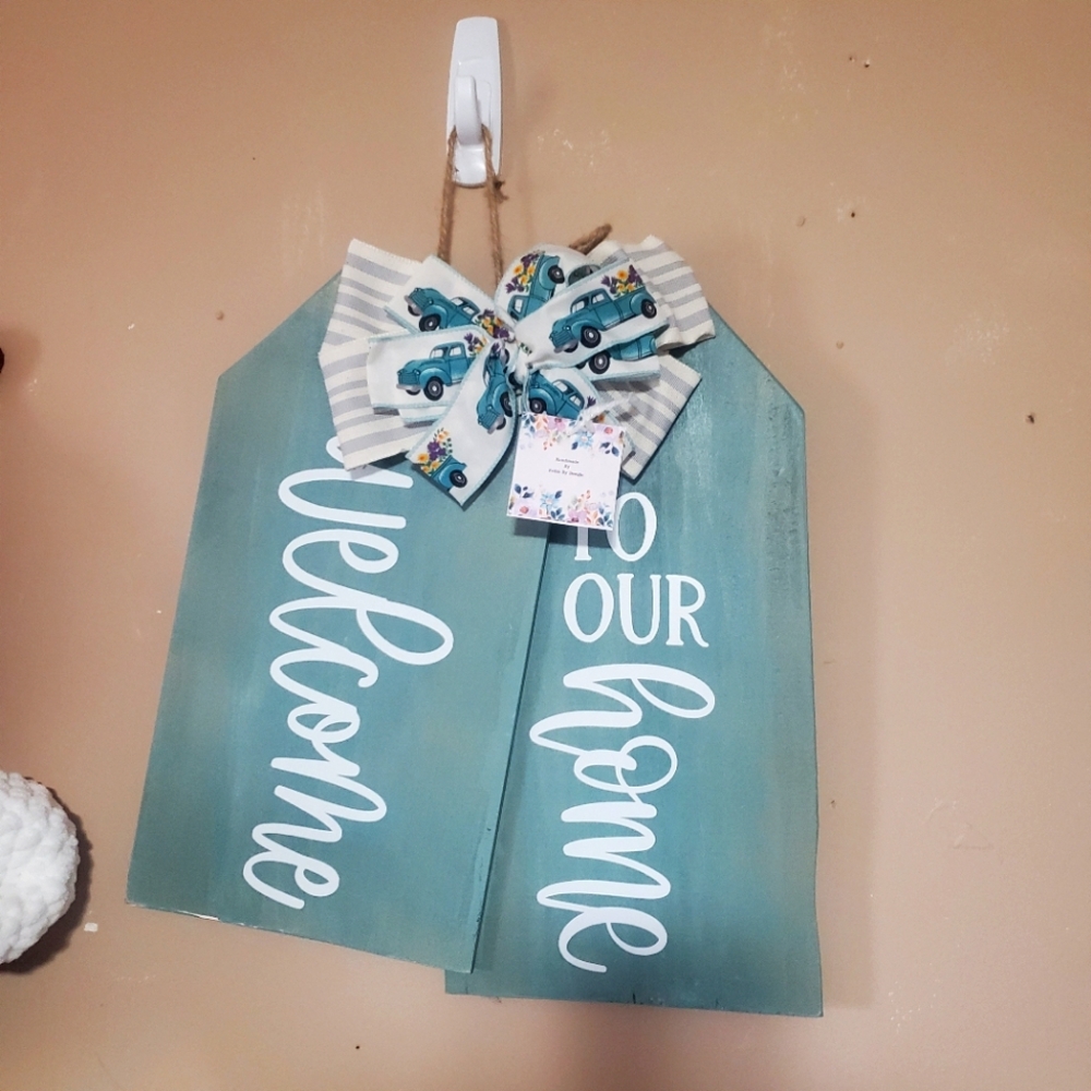 Welcome To Our Home Door Tag